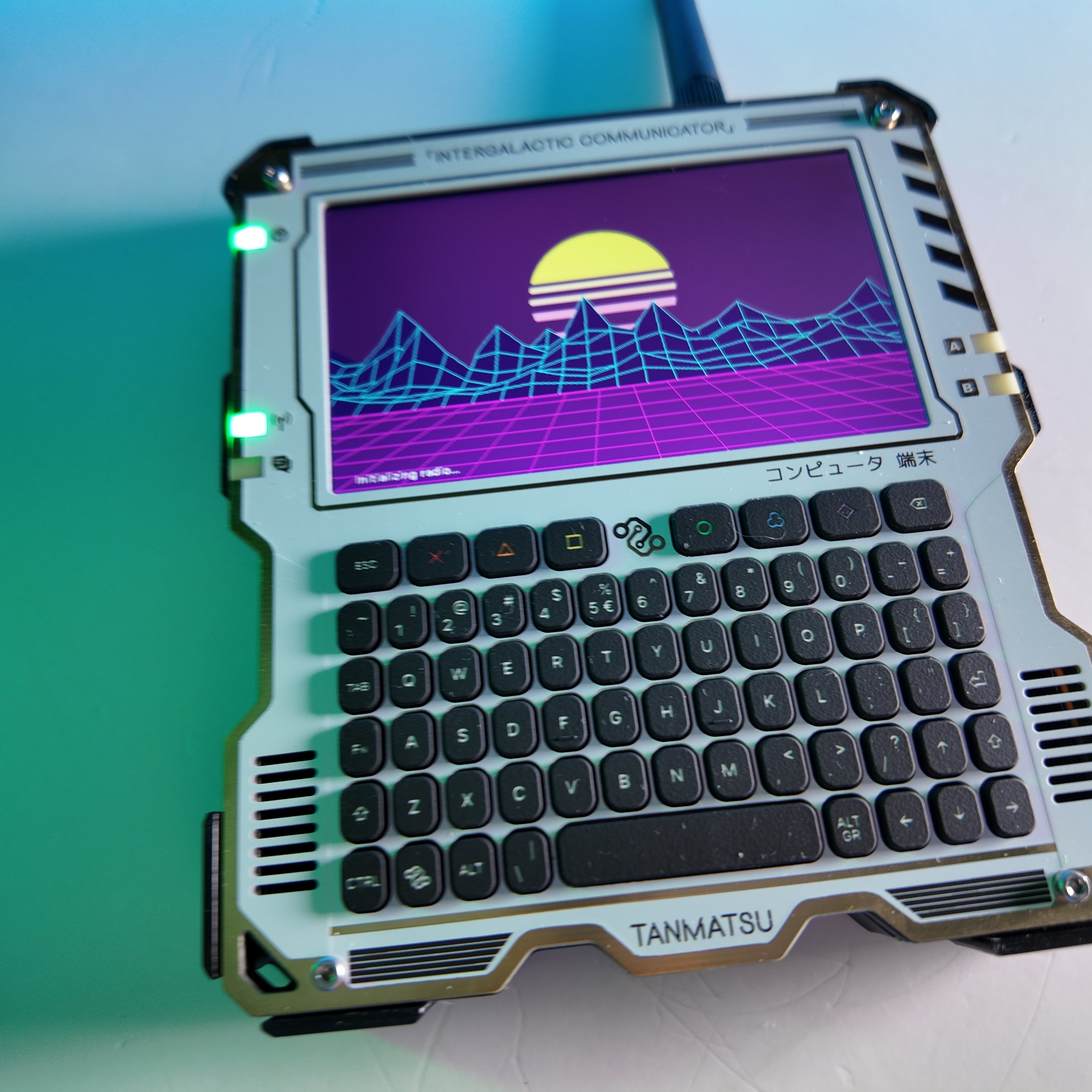 Tanmatsu Archlabs Meshtastic Cyberdeck