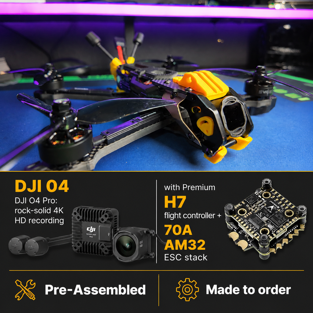 Mario 5 Deadcat 5” – DJI O4, Sequre H743 Stack, Pre‑Assembled Freestyle Drone